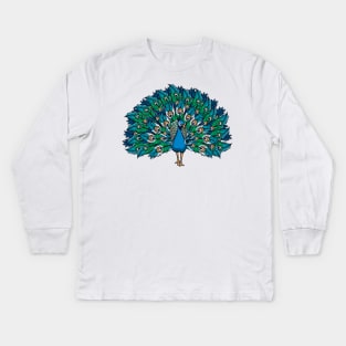 Peacock Kids Long Sleeve T-Shirt